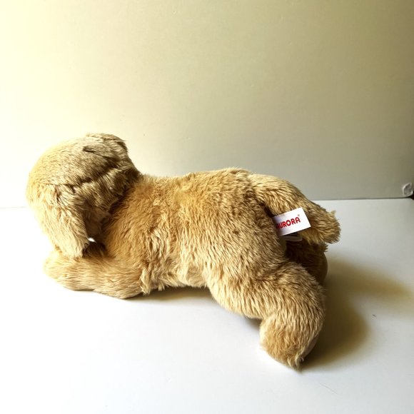 Aurora 12" Goldie Golden Doodle Dog Flopsie Plush Stuffed Animal Toy #31117 - Picture 7 of 9